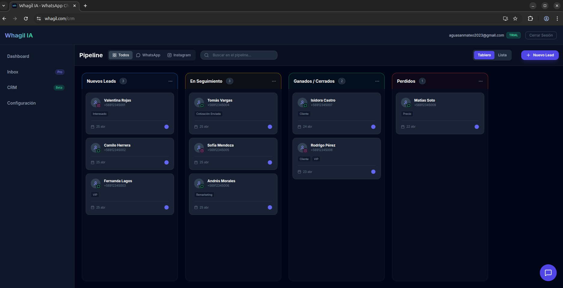 CRM Kanban